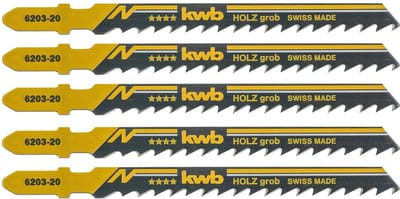 kwb 620325 Decoupeerzaagbladen, houtbewerking, HCS, innokschacht, 5 x grof 5 stuk(s)
