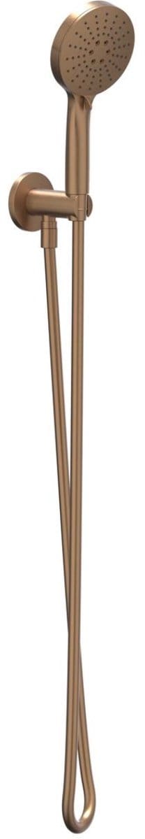 IVY Glijstangset met Handdouche Verstelbaar 3 Standen - Doucheslang 150 cm - Geborsteld Mat Koper PVD