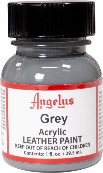 Angelus Leather Acrylic Paint - textielverf voor leren stoffen - acrylbasis - Grey - 29,5ml