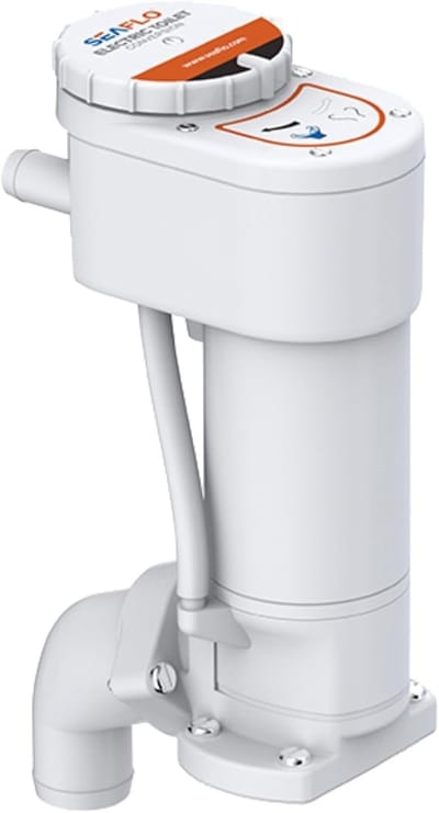 Handleiding voor elektrische maritieme toilet conversiekit - wit