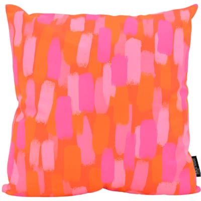 Gek op kussens! Sierkussen pink orange spots | 45 x 45 cm | katoen/polyester