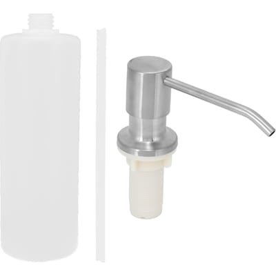 Zeepdispenser RVS Vloeibare Zeep Container voor Keuken Badkamer Wastafel gray