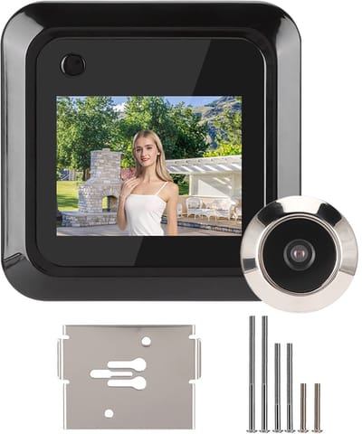 Allecto - Deurkijkercamera - Slimme deurkijker - 2,4 Inch LCD-scherm - Groothoekcamera - Veiligheid voor thuis - Innovatieve videodeurbel