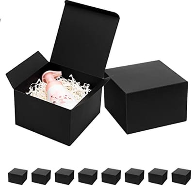 Zwarte Geschenkdozen met Deksels 15 x 10 x 10 cm - Set van 10 Dozen voor Bruidsjonkers, Feestdagen en Verjaardagen