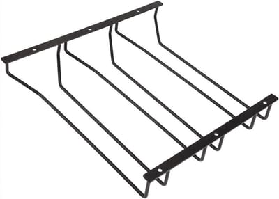 Elegante Wijnglazenhouder voor Onder de Plank - 30.5 cm, 3 Rijen, Ideaal voor Wijnliefhebbers en Keukenopslag