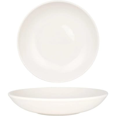 Bonna Diepbord - Iris White - Porselein - 25 cm (1300cc) - set van 6