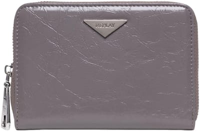 REPLAY portemonnee Zip Around Wallet Granite Gray grijs