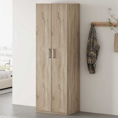 Opbergkast Mike Sonoma Eik – 2 Deuren – 4 Legplanken – 60 x 42 x 180 cm - Rousseau