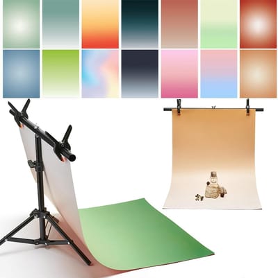 14 Patronen 3D Cascading Foto Papier Set met Coaster, Dubbelzijdige Achtergrond voor Voeding, Sieraden en Make-up, 86 x 58 cm, 7 Stuks