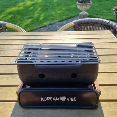 KoreanVibe The small Grill Barbeque - BBQ - Grill - Tafel - Barbecue - Korean bbq - houtskool bbq - koreaanse barbeque