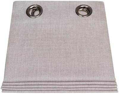 MOONDREAM ClimaSafe™ Buitengordijn | Zon- en weerbestendig | Waterafstotende stof | Schimmelwerend | EU-fabrikaat | Oogjes | Grijs MC17 | 140B x 250L cm
