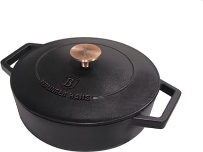 Berlinger Haus 6493 - Gietijzeren Braadpan - 26 cm - Gietijzer - Black rose collection