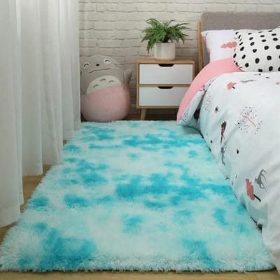 Tapijt Slaapkamer Bedtapijt Pluche Woonkamer Volledige Vloermat Meisje Ins Kamer Vuil Tapijt Bankkleed Warm Groot Kussen 80*200cm