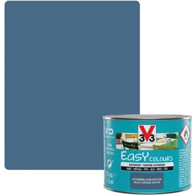 V33 Lak Easy Colours - Stormblauw - Zijdeglans 0.125l