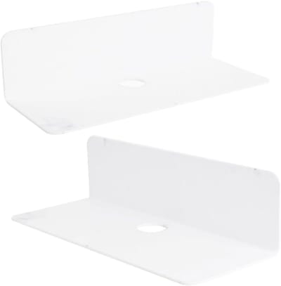 Wandrek - Opbergplank - Ruimte Organiseren - Zonder Boren - 23x9x6cm - Wit