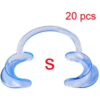 20 Stuks C-vormige Mondopener Elastische Tandheelkundige Wangspreider Lip Orale Ondersteuning Tandarts Gereedschap