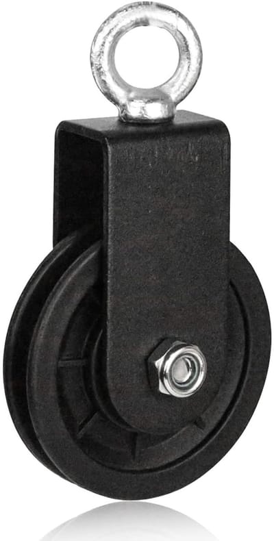 Pulley voor Kabels 90mm - Kabelrol voor DIY Fitness Apparatuur, 360° Draad Kabelrol en Fles Trekker van Plastic voor Thuis Gym Gebruik