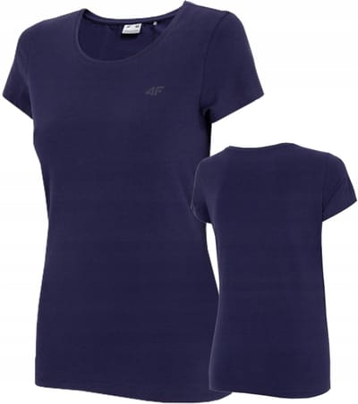 4F Wiosna-Lato 2023 - Dames T-shirt - Comfort - Sportief - Ciemny Granat