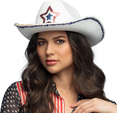 Boland - Hoed cowboy Rodeo star USA - 58 - Volwassenen - Unisex - Cowboys - Western