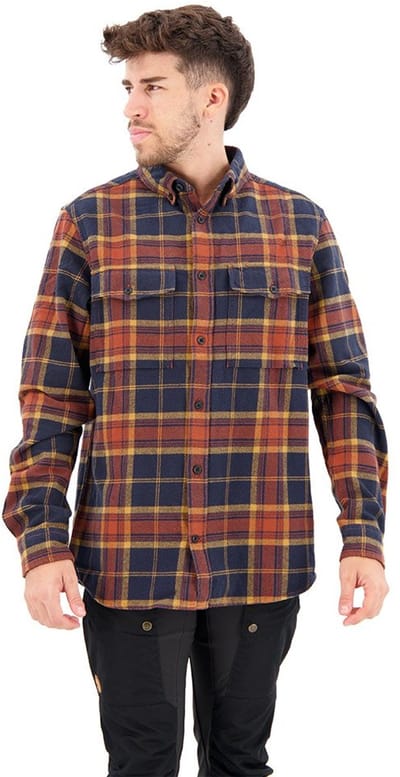 Fjällräven Övik Twill Overhemd Met Lange Mouwen Bruin M Man