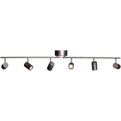 By Rydéns plafondlamp Correct, grijs, 6-lamps, metaal, GU10