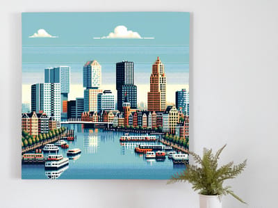 Kunstprint | Wanddecoratie | Dibond | 50 × 50 cm