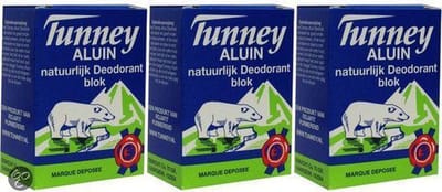 Tunney - Deodorant Blok - Voordeelverpakking - 3 x 80 gram!