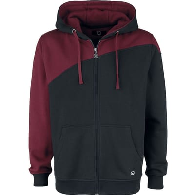 R.E.D. by EMP Vest met capuchon - Beam me up - S tot 5XL - voor Mannen - bordeaux-zwart