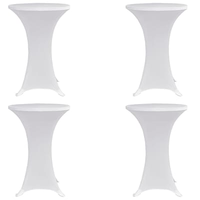 vidaXL - Statafelhoes - 4 - st - stretch - Ø70 - cm - wit