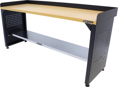 Kraftmeister werkbank 200 cm - Werktafel met MDF werkblad - Zwart