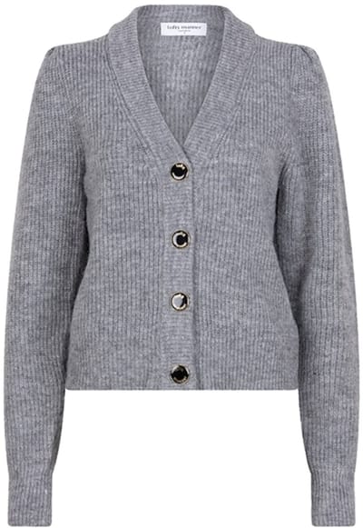 Lofty Manner Vest Cardigan Lilly Qi201.1 Kw Grey Dames Maat - M