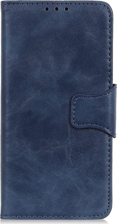 Shop4 - Geschikt voor Motorola Moto E7 Power 4G Hoesje - Wallet Case met Pasjeshouder Cabello Blauw