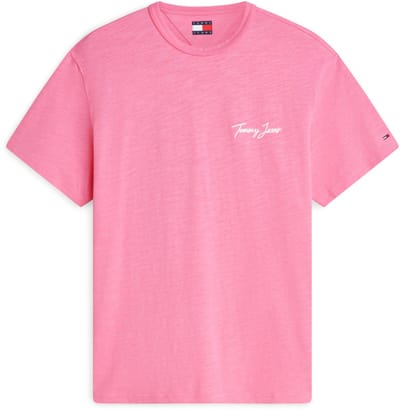 Tommy Hilfiger Relaxed Novelty Ss Tee Pink Daisy Taglia: L | Magliette basic Outlet | Uomo | Rosa