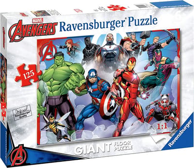 Ravensburger, Reuze 125-delige Marvel Avengers slijtvast kartonnen vloerpuzzel, Veelkleurig
