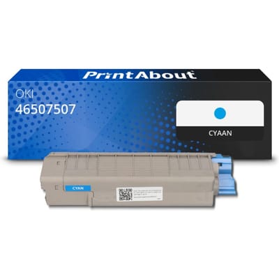 PrintAbout huismerk Toner 46507507 Cyaan Geschikt voor OKI
