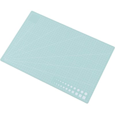 A3 Dubbelzijdig PVC Snijmat Bord Zelfhelend Rasterlijnen Knutselgereedschap Kantoorartikelen(Lichtgroen) lichtgroene kleur