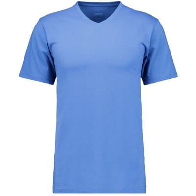 Ragman T-Shirt Uni V-Neck Single Jersey Royal Blue / male