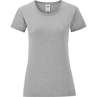 Fruit of the Loom Dames/dames Iconic Heather T-shirt (Atletische Heide Grijs)