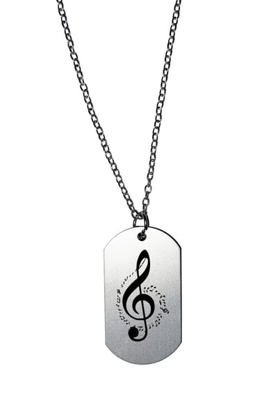 Akyol - muzieknoot ketting - Muzieknoot - cadeau muziekliefhebber - leuk cadeau voor je vriend om te geven - verjaardag muzikant