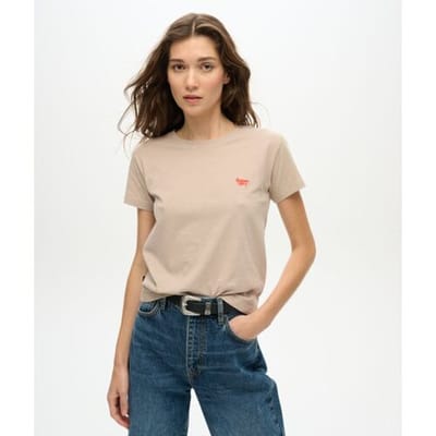 Superdry Essential Logo Aansluitend T-shirt Grijs Grootte: 40