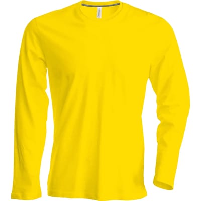 Kariban T-shirt ronde hals lange mouwen K359 - Yellow - M