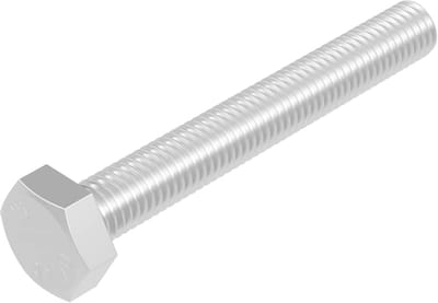 Zeskantschroeven M8 x 60 mm Roestvrij Staal A2 DIN 933 Buitenzeskant 20 Stuks