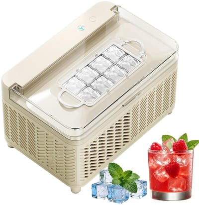 Mini IJsblokjesmachine - Draagbare ijsmaker - Koude Dranken Maken - Snelle Vorming - 175x12x107 cm - Wit
