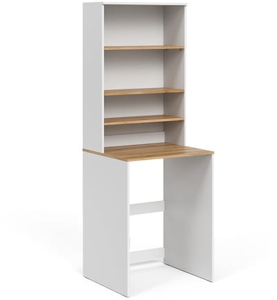 Vicco Viktor Wasmachinekast – 66 x 88.2 cm 2 delen met legplank Wit/Kunstnijverheid