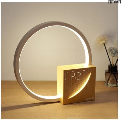 Nachtlamp - Wekker - Slaap Verbeteren - Met USB Opladen - 10W - Lichtgeel