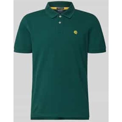 regular fit poloshirt met labelstitching