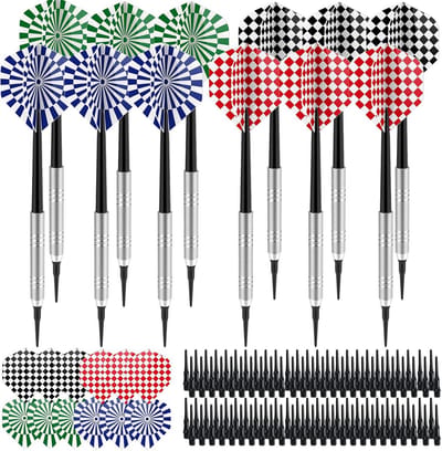Dartpijlen Set - Soft Darts - Spel en Recreatie - Veel Accessoires - 12 Stuks - Meerkleurig