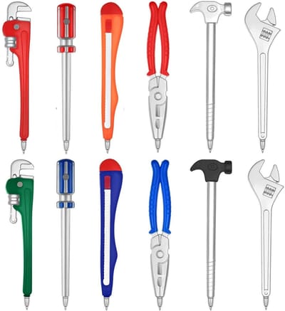 Unyqoos® Unieke Set van 12 Creatieve Vormpennen voor Schrijven en Decoratie