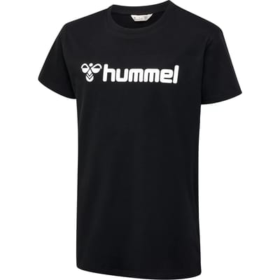 Hummel T-Shirt van biologisch katoen met groot logoprint