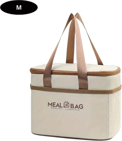 Livano Koeltas - Koelbox - Koelelementen - Coolbox - Auto - Lunchtas - Strand - Beige M